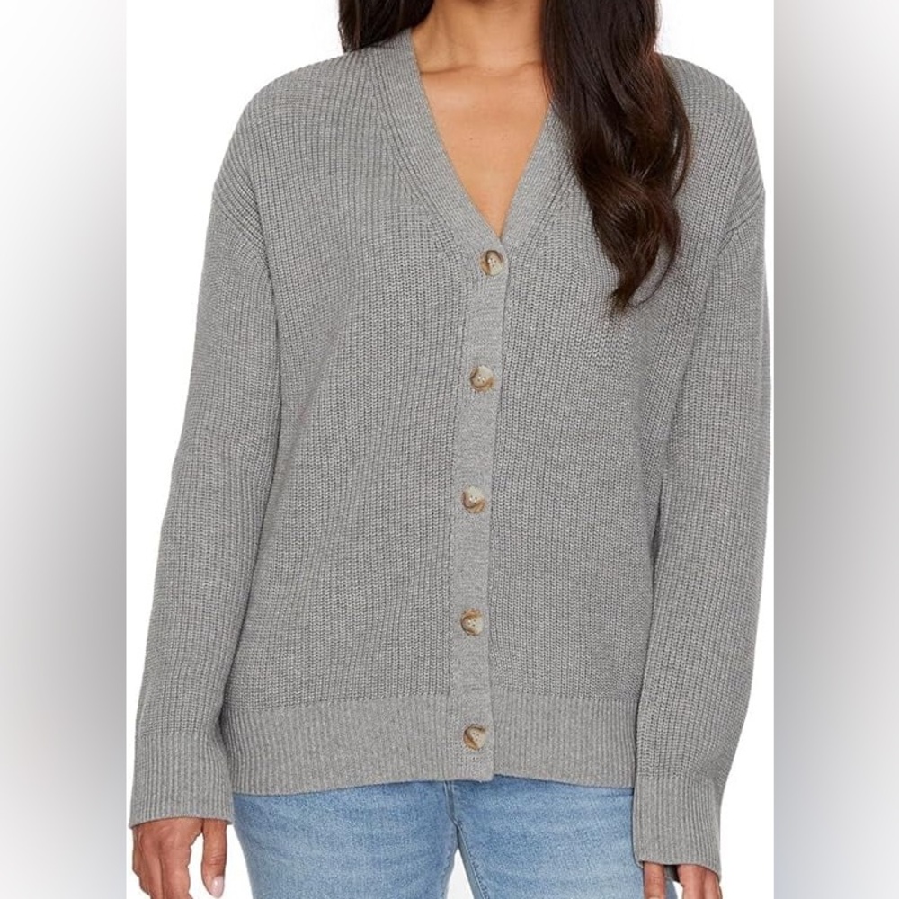 NWOT Hudson Los Angeles Women’s 100% Cotton Button- Down Cardigan Sweater